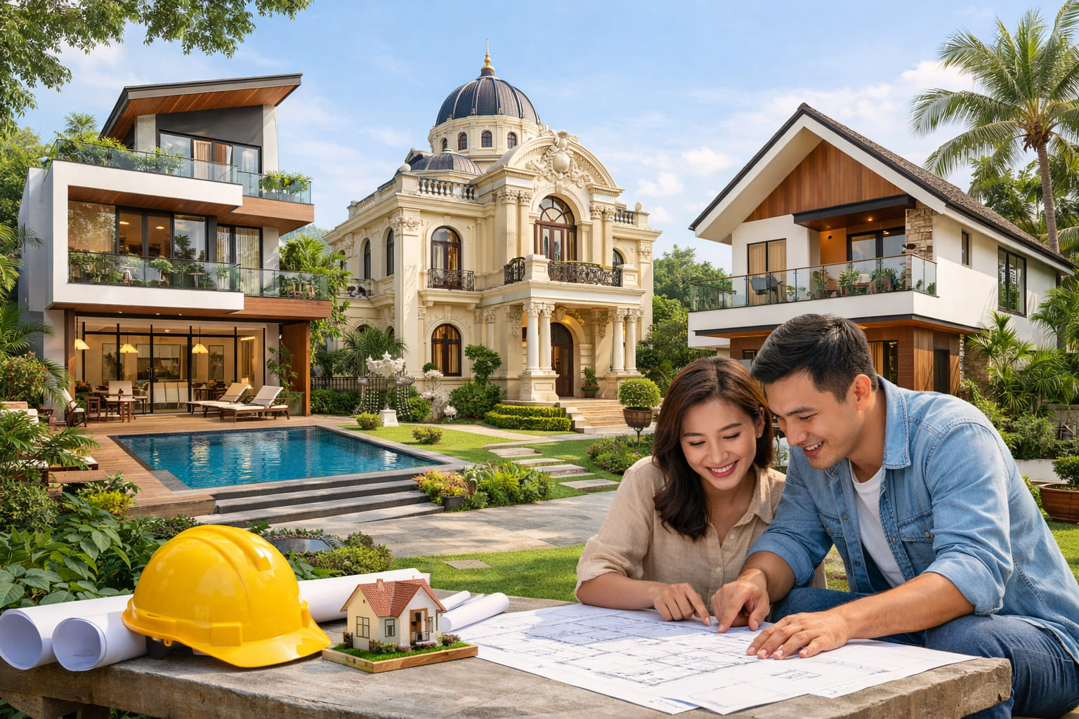 
Ảnh 1: Tổng quan về mẫu nhà đẹp

