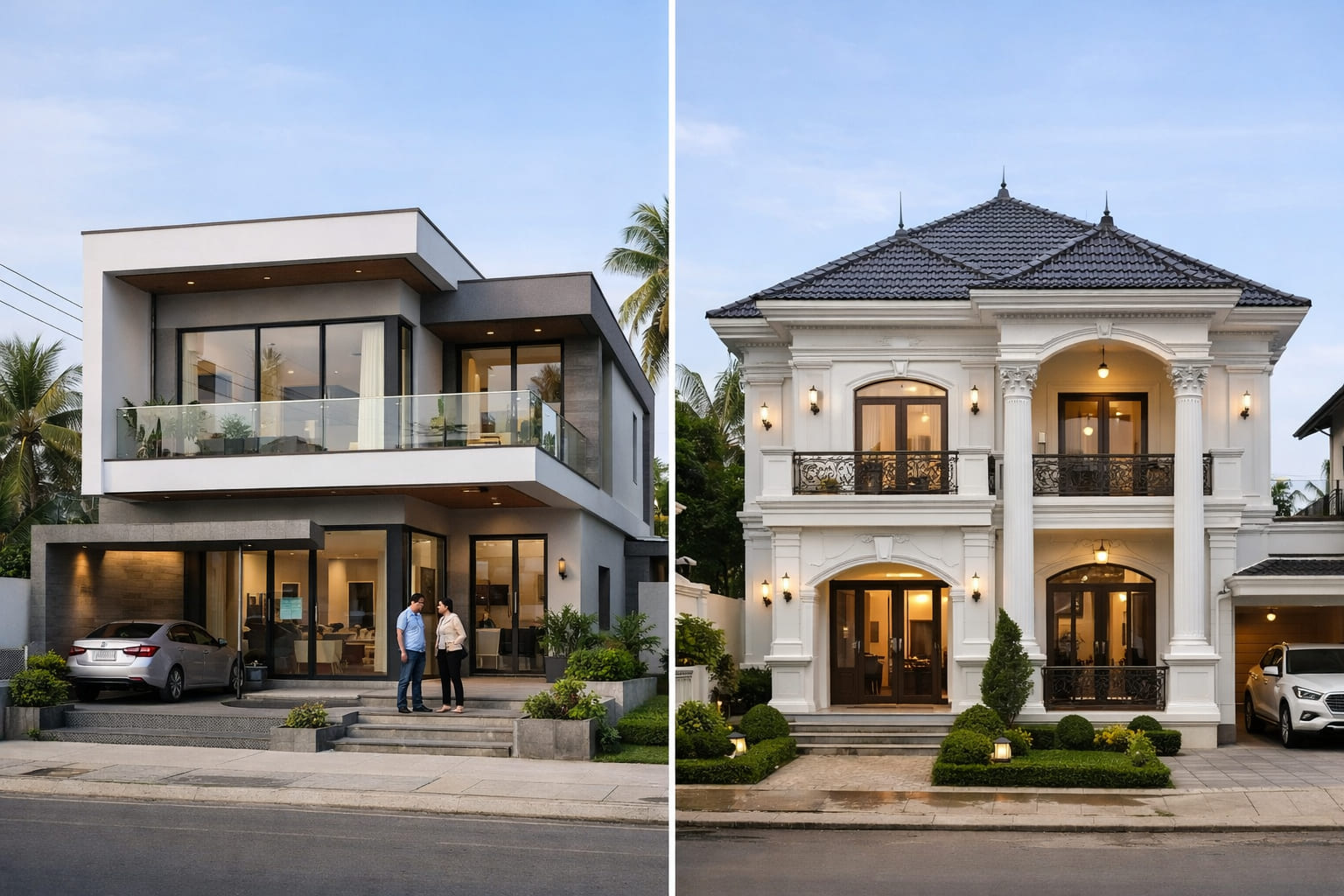 
Ảnh 2: Các phong cách thiết kế mẫu nhà 2 tầng đẹp
