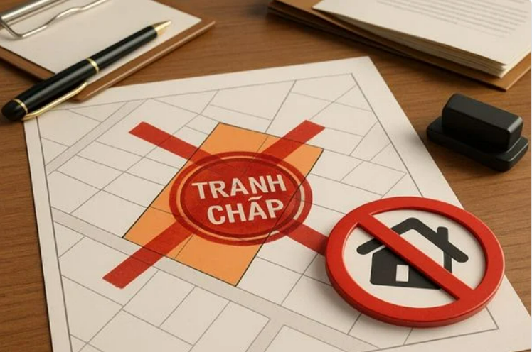 
Người mua cần thận trọng với nhà đất đang tranh chấp, thế chấp, vướng quy hoạch hoặc chưa đủ điều kiện sang tên.
