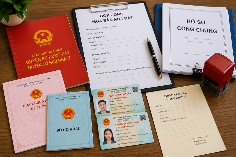 Hồ Sơ Công Chứng Hợp Đồng Mua Bán Nhà Đất