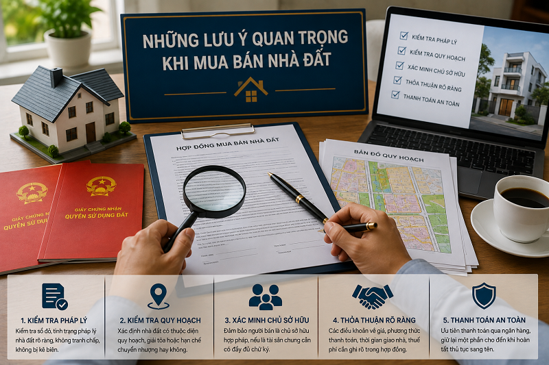 Những Lưu Ý Quan Trọng Khi Mua Bán Nhà Đất
