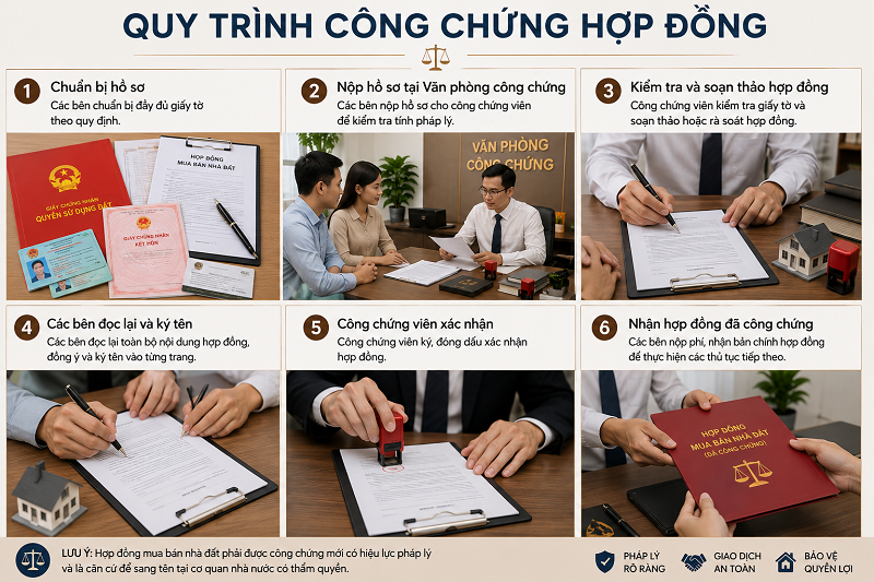 Quy Trình Công Chứng Hợp Đồng