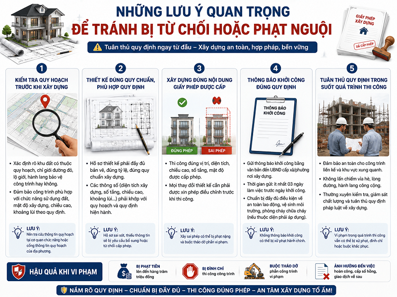 Những Lưu Ý Quan Trọng Khi Xin Giấy Phép Xây Dựng