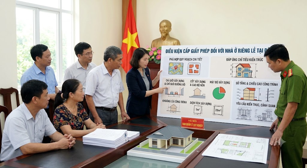 Điều kiện cấp giấy phép đối với nhà ở riêng lẻ tại đô thị
