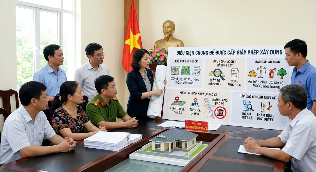 Điều kiện chung để được cấp giấy phép xây dựng