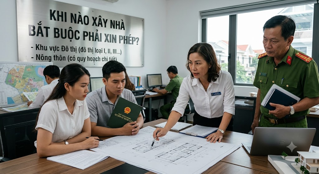 
Khi nào xây nhà bắt buộc phải xin phép?
