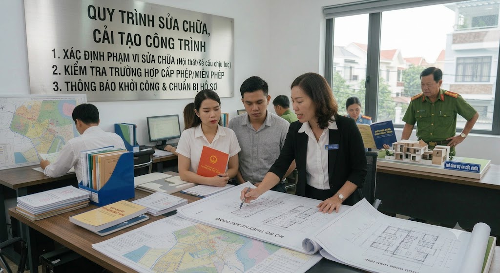 
Nhà sửa chữa, cải tạo có phải xin giấy phép không?
