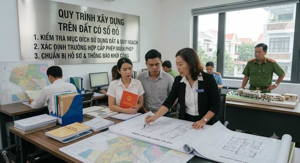 
Xây nhà trên đất có sổ đỏ có cần xin phép không?
