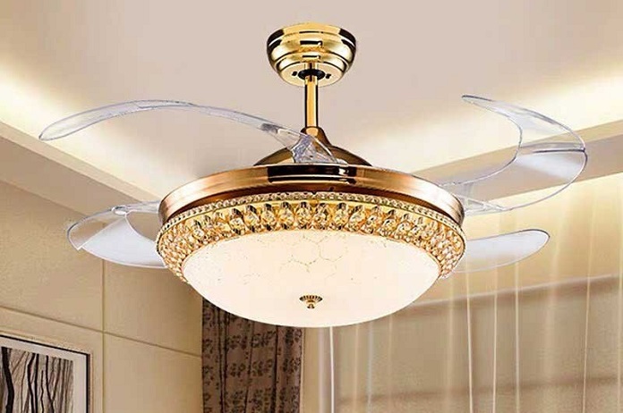  Ảnh 11: Quạt trần đèn giấu cánh tinh tế
