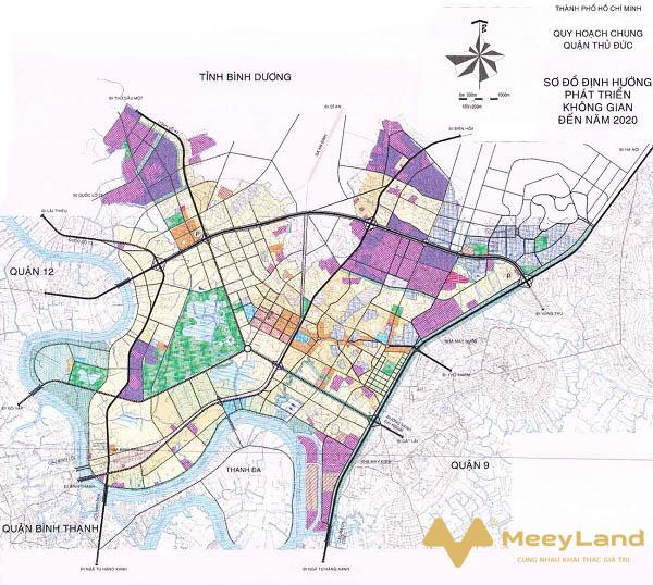 Ảnh 2: Bản đồ quy hoạch thủ đức mới nhất 2020 (Nguồn: Internet)