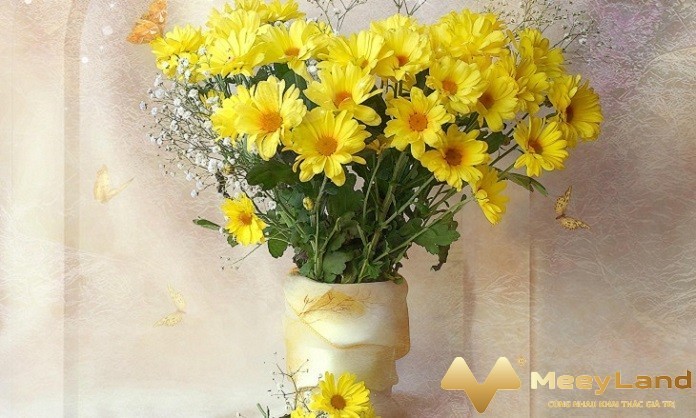 
Ảnh 10: Cắm hoa trong lọ sẽ càng giúp cho hoa có vẻ đẹp kiêu sa (Nguồn: Meeyland.com)

