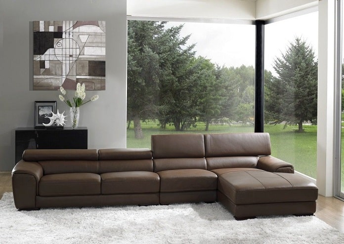 
Ảnh 14: Mẫu bàn ghế sofa chất liệu da sẽ giúp hô biến phòng khách trở nên sang trọng

