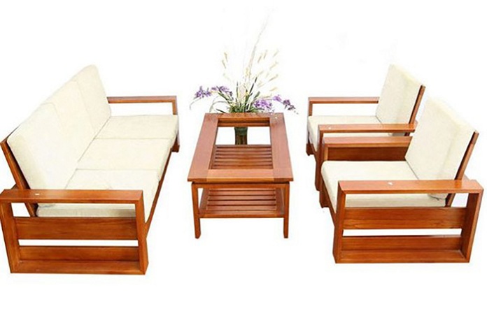 
Ảnh 3: Mẫu bàn ghế gỗ dưới 7 triệu hiện đại cho phòng khách
