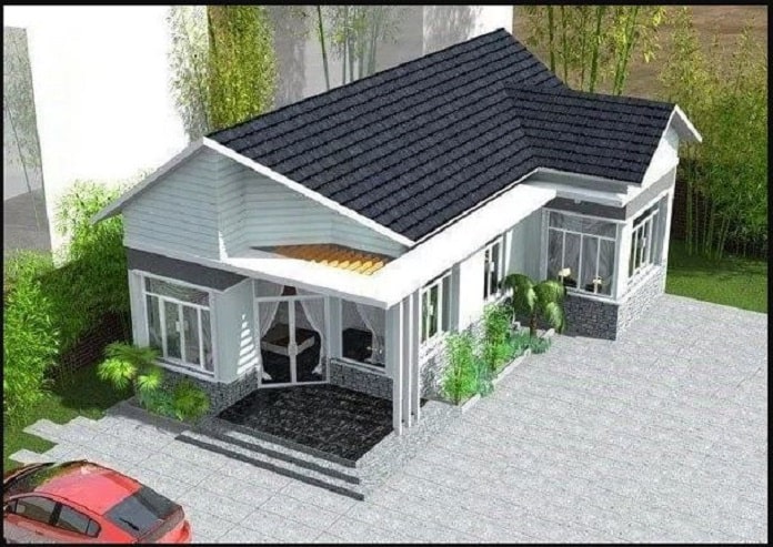 
Ảnh 7: Phối cảnh ngôi nhà bắt mắt với kiến trúc đơn giản, cách tân
