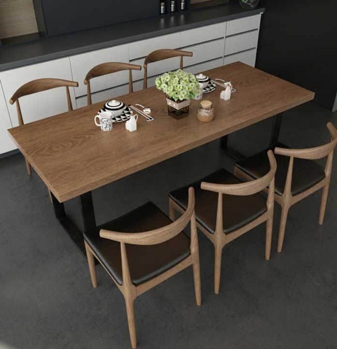  Ảnh 28: Bộ bàn ăn 6 ghế đẹp nổi bật với thiết kế đối xứng