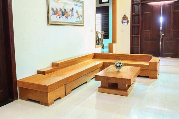 
Hình 3: Bộ bàn ghế gỗ hiện đại hình chữ L giá rẻ được nhiều gia đình ưa chuộng
