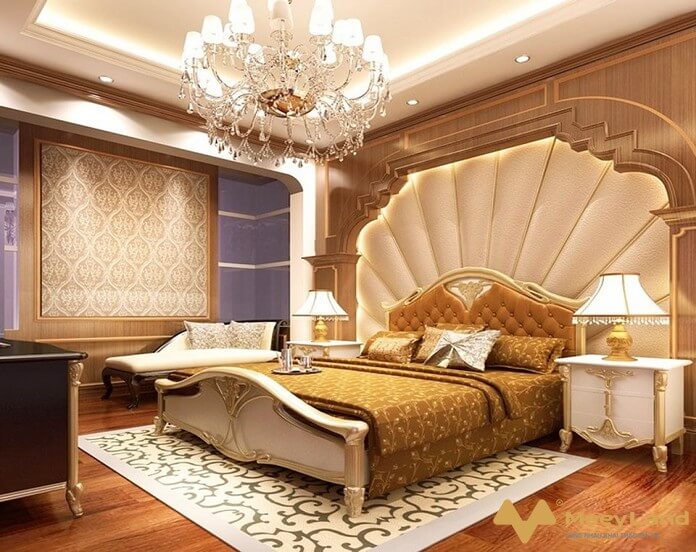 
13. Phòng ngủ phong cách Châu Âu thời thượng (Nguồn: Internet)
