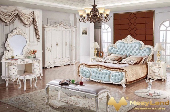 
11. Phòng ngủ phong cách hoàng gia thời thượng (Nguồn: Internet)
