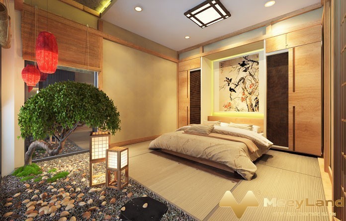 
17. Phòng ngủ được thiết kế theo phong cách Nhật Bản (Nguồn: Internet)

