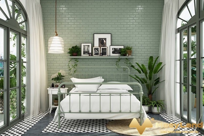 
21. Phòng ngủ màu xanh cực đẹp cho nam giới (Nguồn: Internet)
