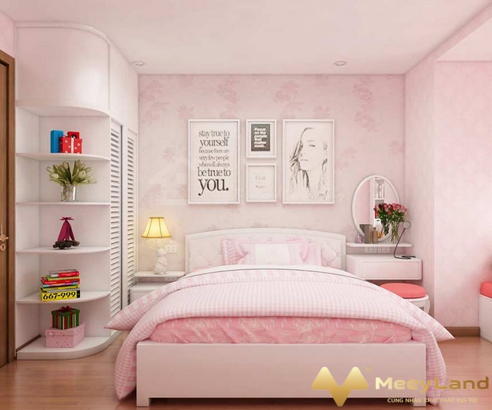 
19. Phòng ngủ màu hồng cho con gái (Nguồn: Internet)
