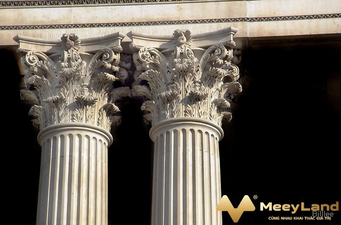 Anh 5: Corinth là một trong ba loại thức cột tiêu biểu cho kiến trúc Hy Lạp (Nguồn: Meeyland.com)