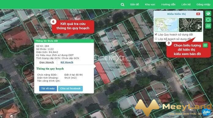 Ảnh 16: Tra cứu thông tin quy hoạch trên Google Earth (Nguồn: Internet)