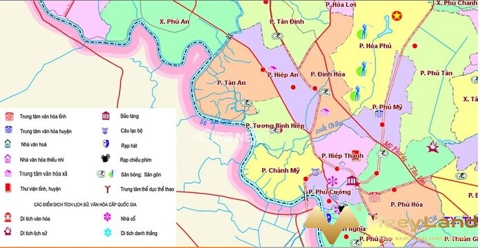 Ảnh 5: Bản đồ quy hoạch Thủ Dầu Một (Nguồn: Internet)