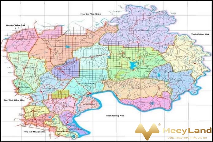 Ảnh 9: Bản đồ quy hoạch Tân Uyên (Nguồn: Internet)