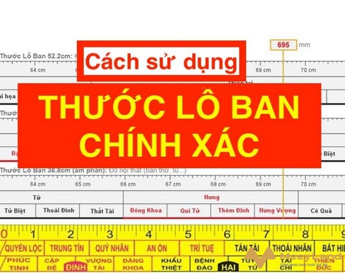Ảnh 5: Cách sử dụng - đọc thước lỗ ban chính xác. (Nguồn: Internet)