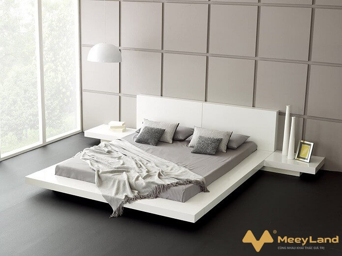  Ảnh 2: Giường ngủ giá rẻ mang phong cách Nhật Bản hiện đại, đơn giản và tiện nghi
