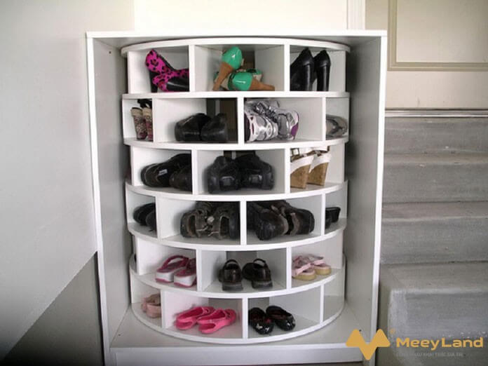  Ảnh số 1: Tủ giày xoay có thiết kế ấn tượng