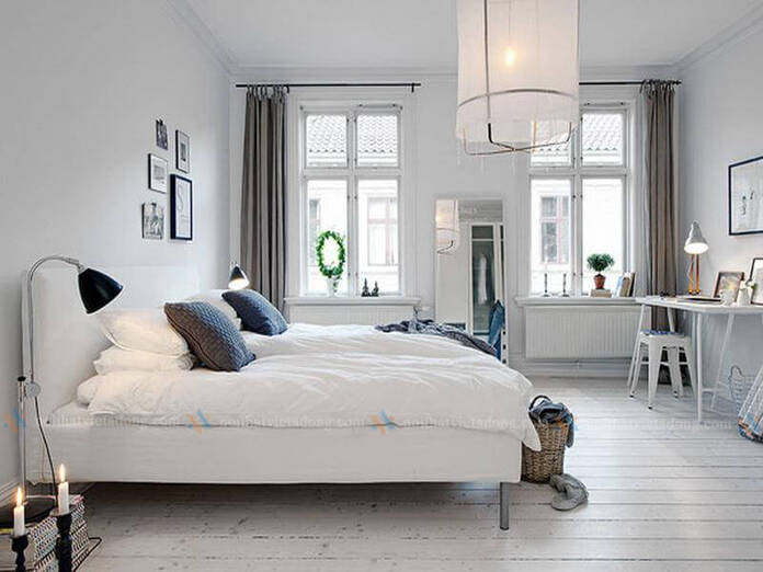  11.Phòng ngủ phong cách scandinavian