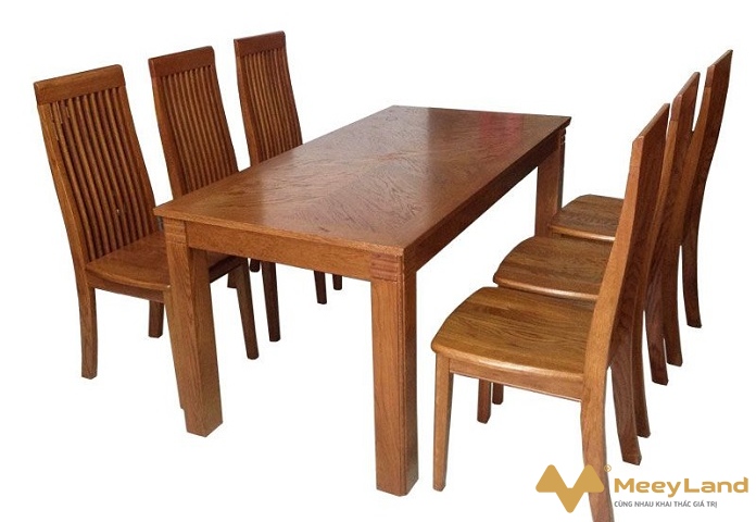  Ảnh 10: Mẫu bàn ăn làm từ gỗ sồi (Nguồn: Internet)