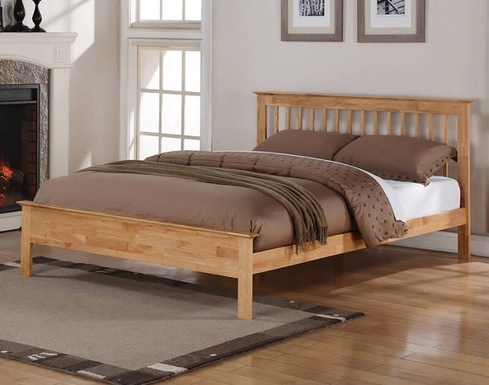  Giường ngủ đơn gỗ sồi giúp phòng ngủ ấm áp hơn