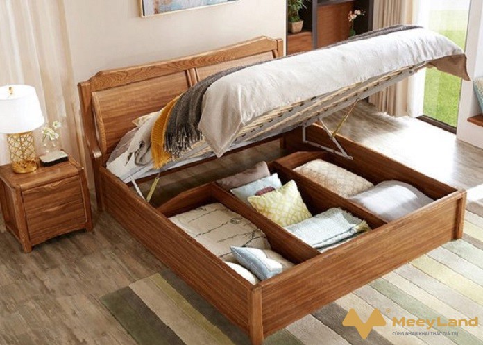  Ảnh 5: Giường ngủ thông minh có nhiều diện tích để lưu trữ đồ đạc vô cùng tiện lợi cho gia đình ( Nguồn: Internet) 