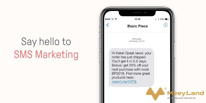  Ảnh 3: SMS marketing là một hình thức hoạt động của mobile marketing (Nguồn: Internet).