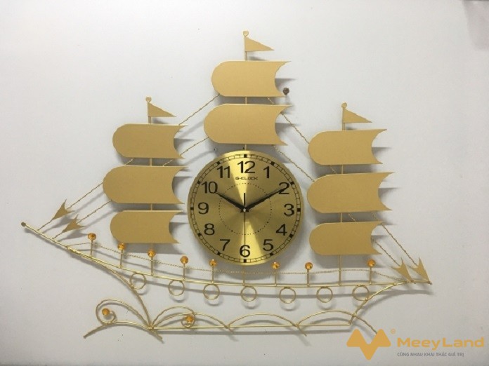  Ảnh 40: Mẫu đồng hồ treo tường tạo hình thuyền buồm mang ý nghĩa thuận buồm xuôi gió, may mắn, thành công (Nguồn: Internet)