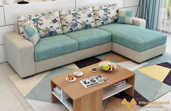  Ảnh 9: Sofa góc bằng nỉ rất phù hợp với nhà chung cư. (Nguồn: Internet) 