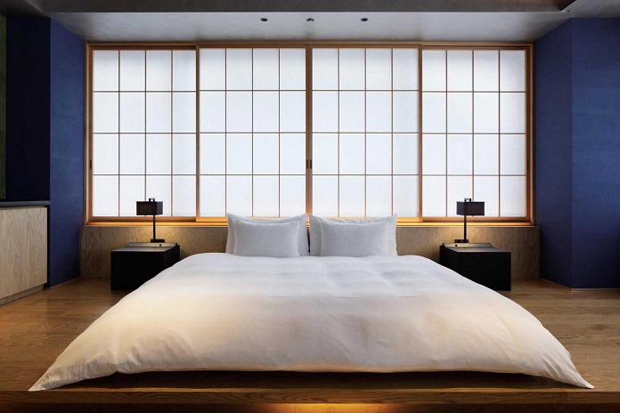 
13. Vách ngăn phòng ngủ kiểu Nhật đơn giản
