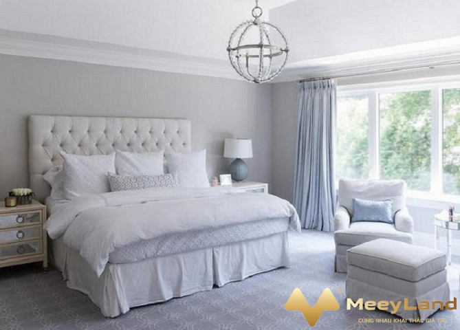 
Ảnh 3: Nên chọn tông màu trắng cho nội thất phòng ngủ người mệnh Thủy (Nguồn: Meeyland.com)
