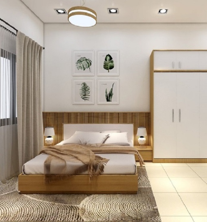 
Ảnh 12: Thiết kế phòng ngủ không nên hẹp hoặc rộng quá nhiều
