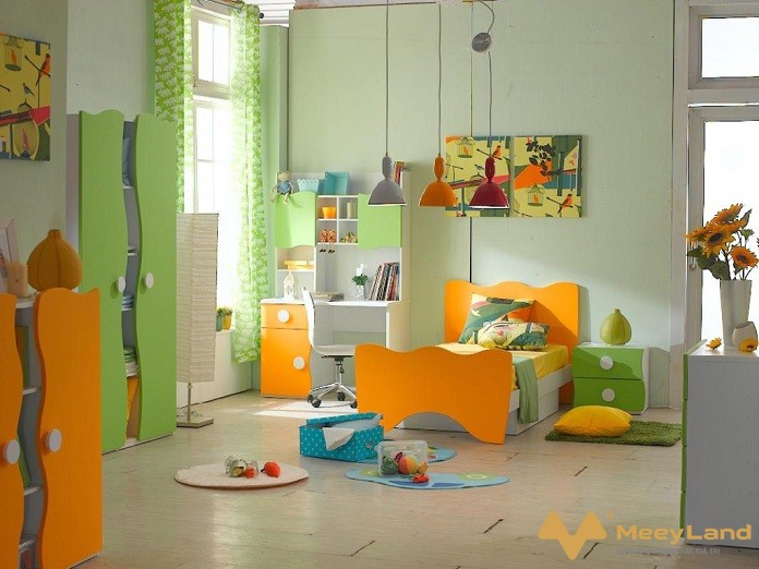  Ảnh 6: Cách sắp xếp phòng ngủ trẻ em mệnh Mộc (Nguồn: Internet)