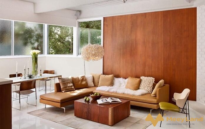 
Ảnh 1: Màu gỗ óc chó mật ong kết hợp hoàn hảo với đồ nội thất tự nhiên và màu trang trí tường - cam, xanh nhạt, vàng đất, mù tạt (Nguồn: Internet)
