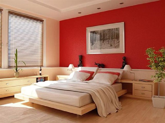  Phòng ngủ màu đỏ hợp với mệnh Hỏa
