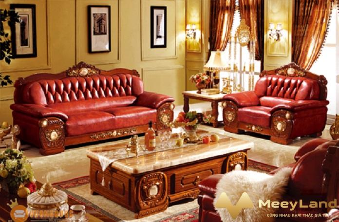  Ảnh 2: đặc điểm sofa cổ điển phòng khách (nguồn: internet)