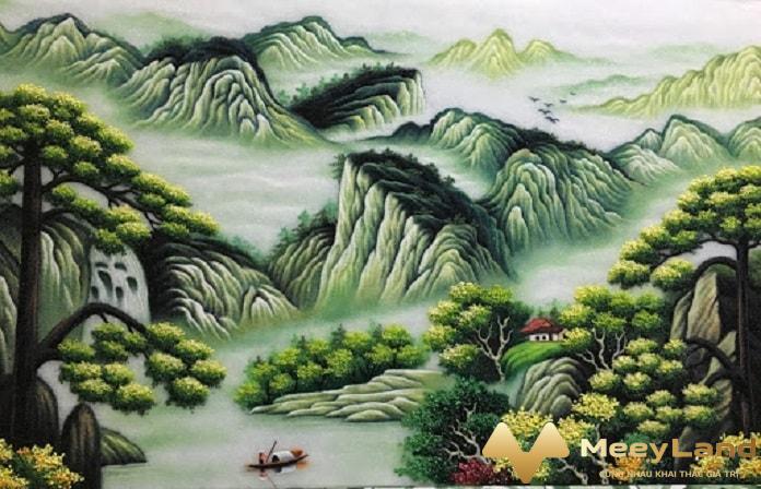
Ảnh 3: Tranh núi rừng hùng vĩ (Nguồn ảnh: Internet)
