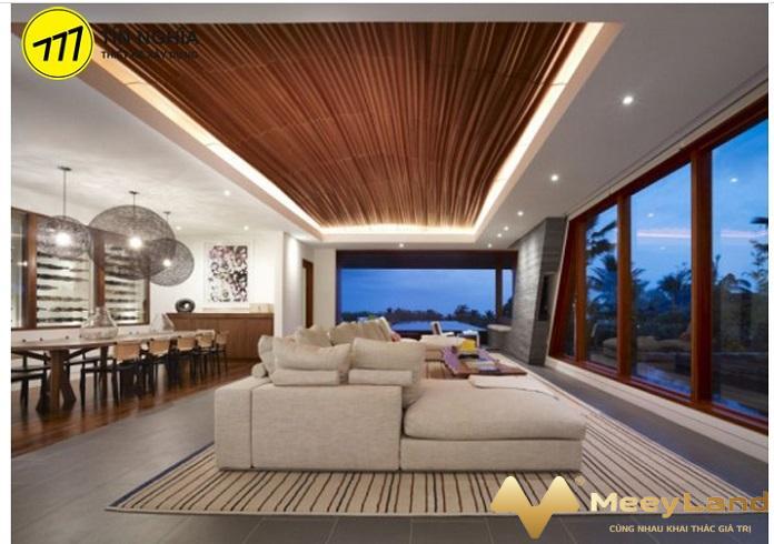  Ảnh 4: Sử dụng nội thất bằng gỗ và nội thất hiện đại cho ngôi nhà (Nguồn: Internet)