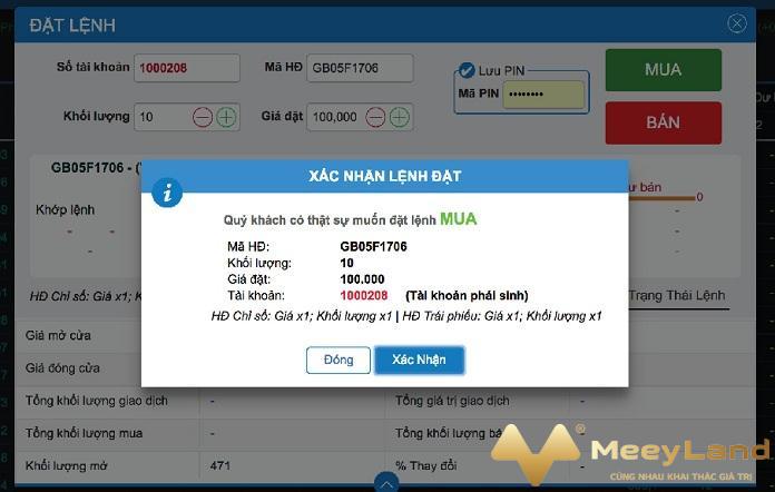  Ảnh 2: Đặt lệnh mua hoặc bán cổ phiếu (Nguồn: Internet)