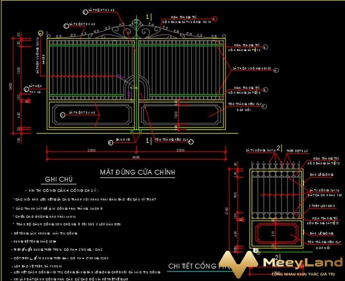 
Ảnh 3: Cổng biệt thự hoa văn (Nguồn: Internet).
